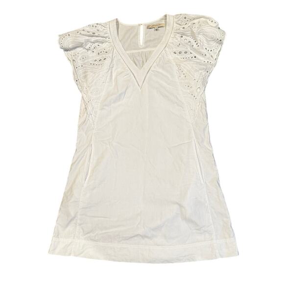 La Fée Maraboutée White Flutter Sleeve Dress, FR 38 (US M) - Picture 2 of 7